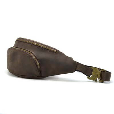Кожаная сумка на пояс с передним карманом из натуральной кожи TARWA 30351 30351-7B фото