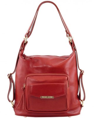 Жіноча шкіряна сумка-рюкзак 2 в 1 Tuscany TL141535 TL141535-7B фото
