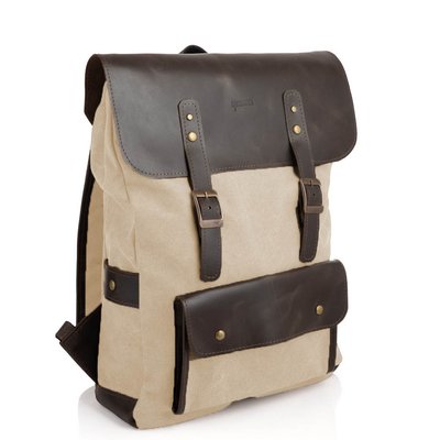 Рюкзак для ноутбука микс парусина+кожа TARWA RCs-9001-4lx 9001-7B фото