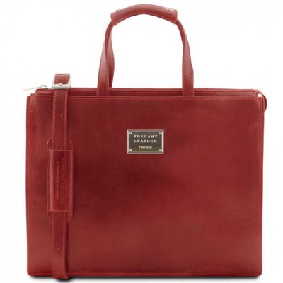 PALERMO - Жіночий портфель на 3 відділення зі шкіри Tuscany Leather TL141343 TL141343-7B фото